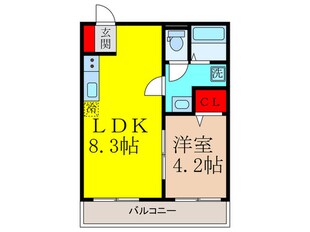 Dias東石切の物件間取画像